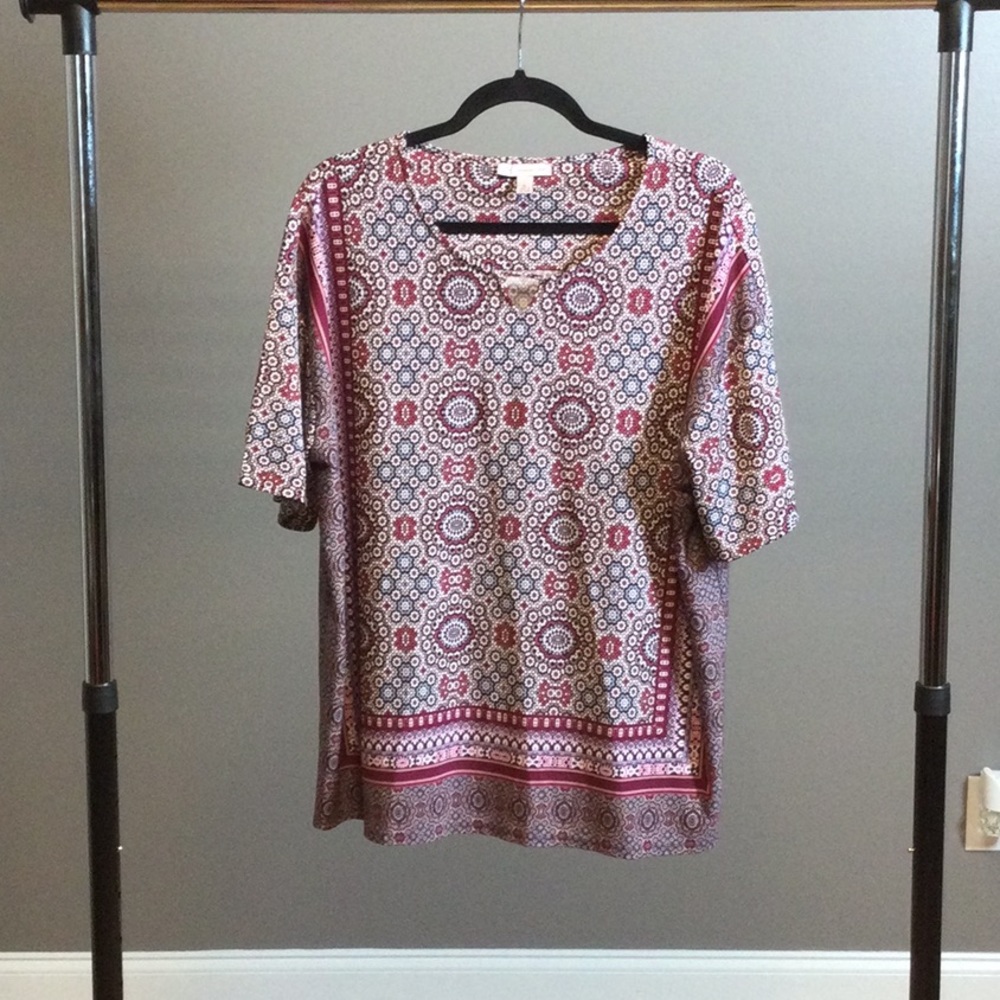 XL Cb Est 1962 boho circle mosaic top